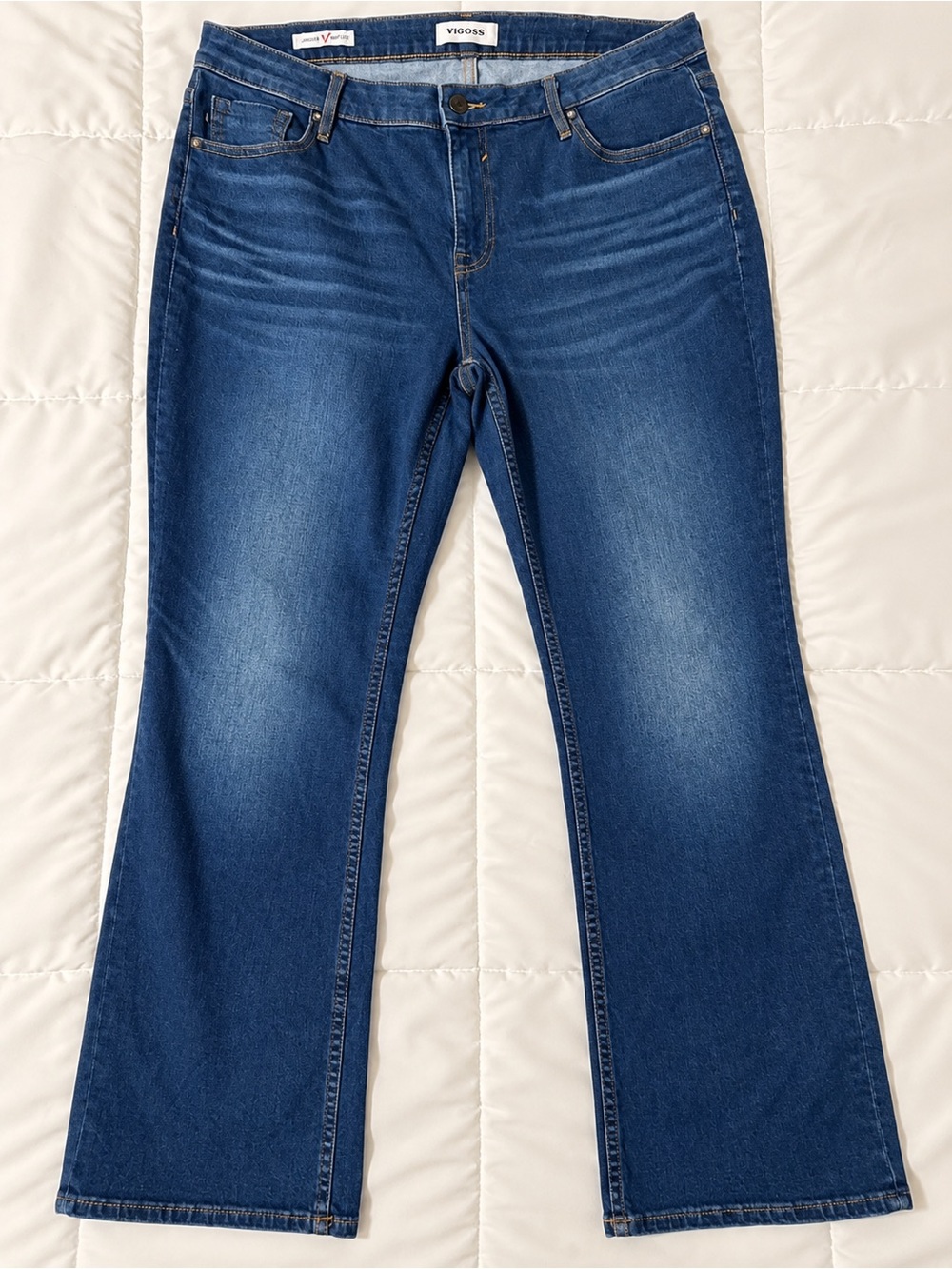 Vigoss Women's Medium Blue Flare Jeans